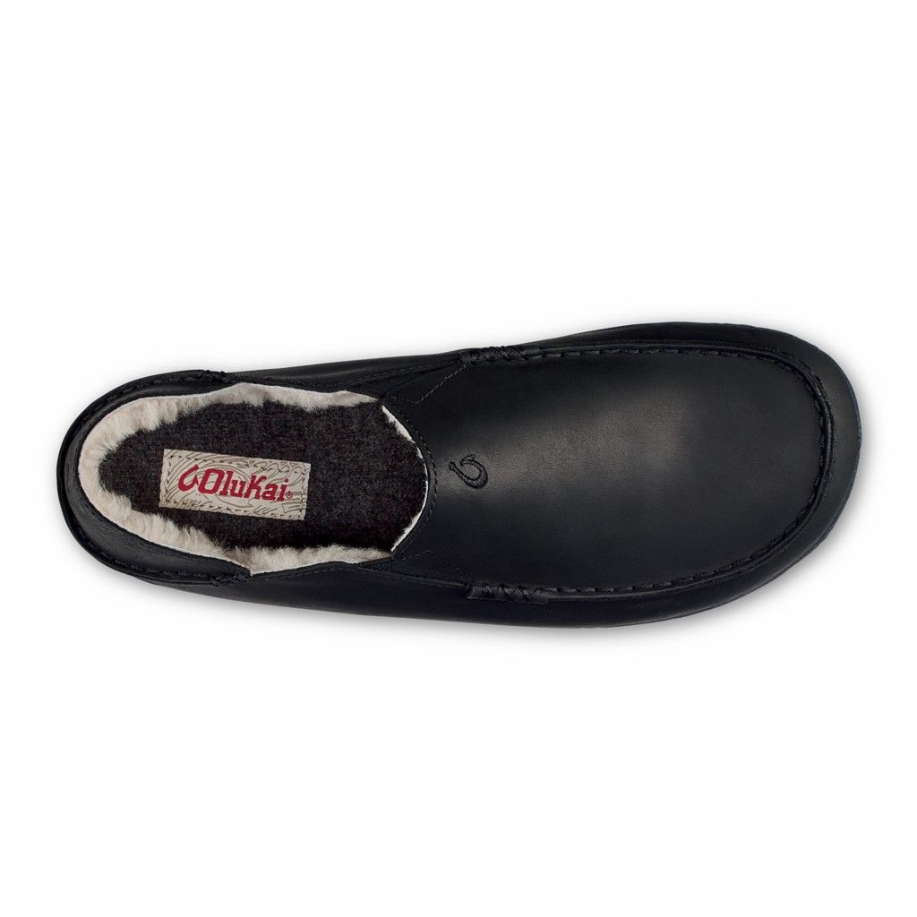 Olukai Men's Moloa Slipper - Onyx US128-476